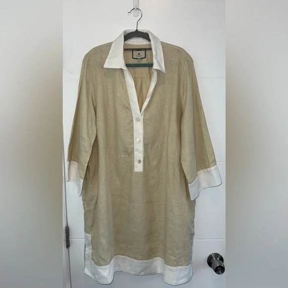 Tuckernuck Champagne Collier Dress Beige & White XXL - threedaughtersproperties.com Tuckernuck Champagne Collier Dress Beige & White XXL - threedaughtersproperties.com